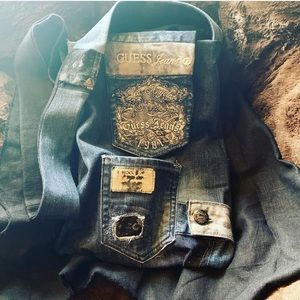Guess jean crossbody bag